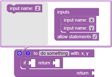 Create Function with Return Input and Value Inputs