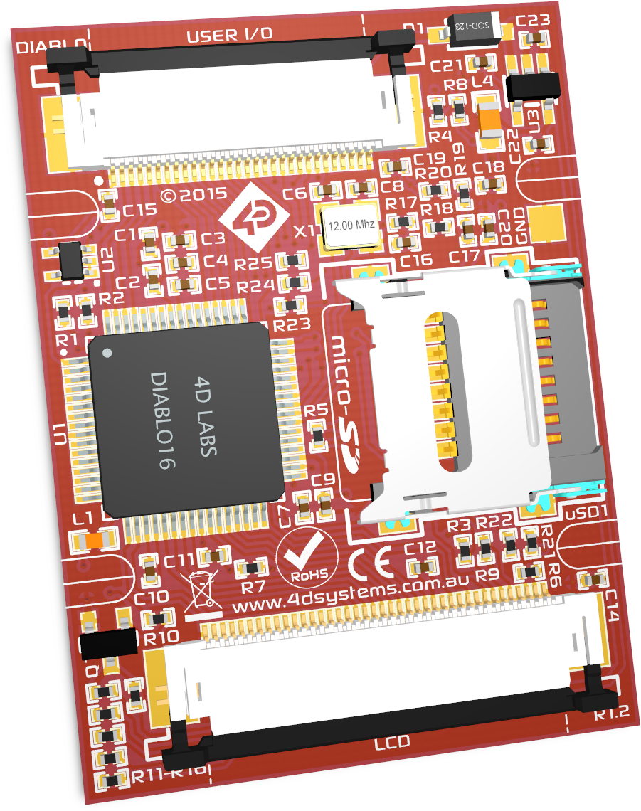 GND pads on the top of the display PCB