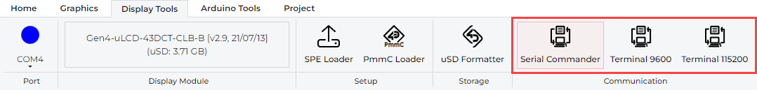 Select Tools menu