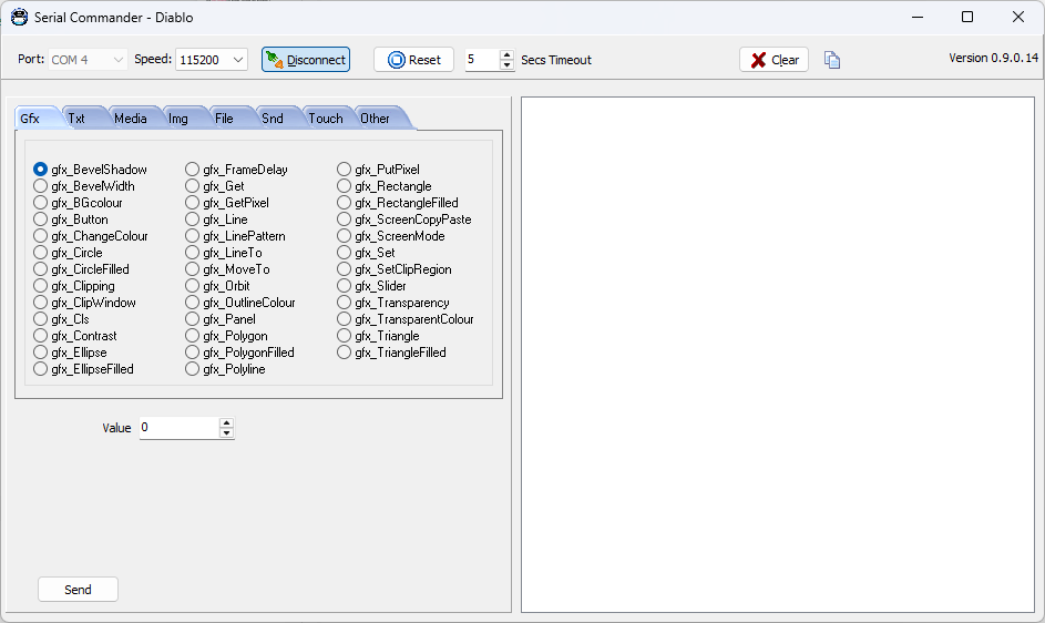 Serial Commander Window